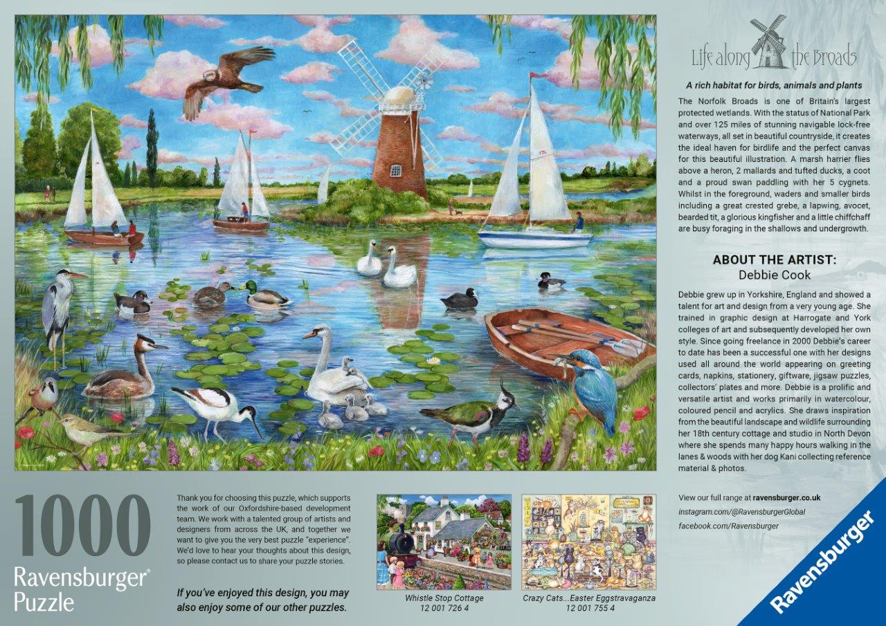 Ravensburger Life along the Broads 1000 Piece Jigsaw Puzzle