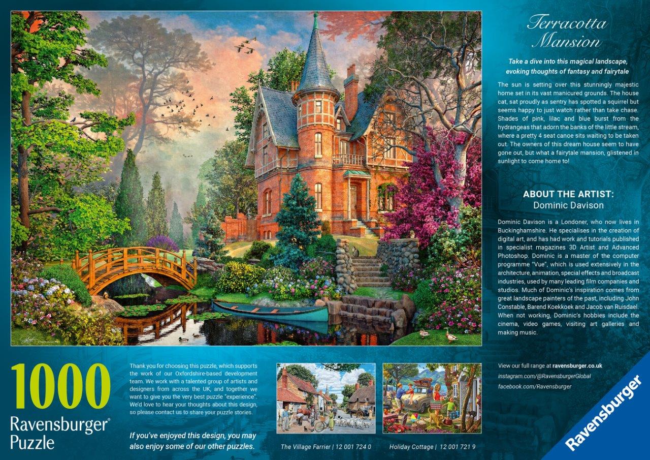 Ravensburger Terracotta Mansion 1000 Piece Jigsaw Puzzle