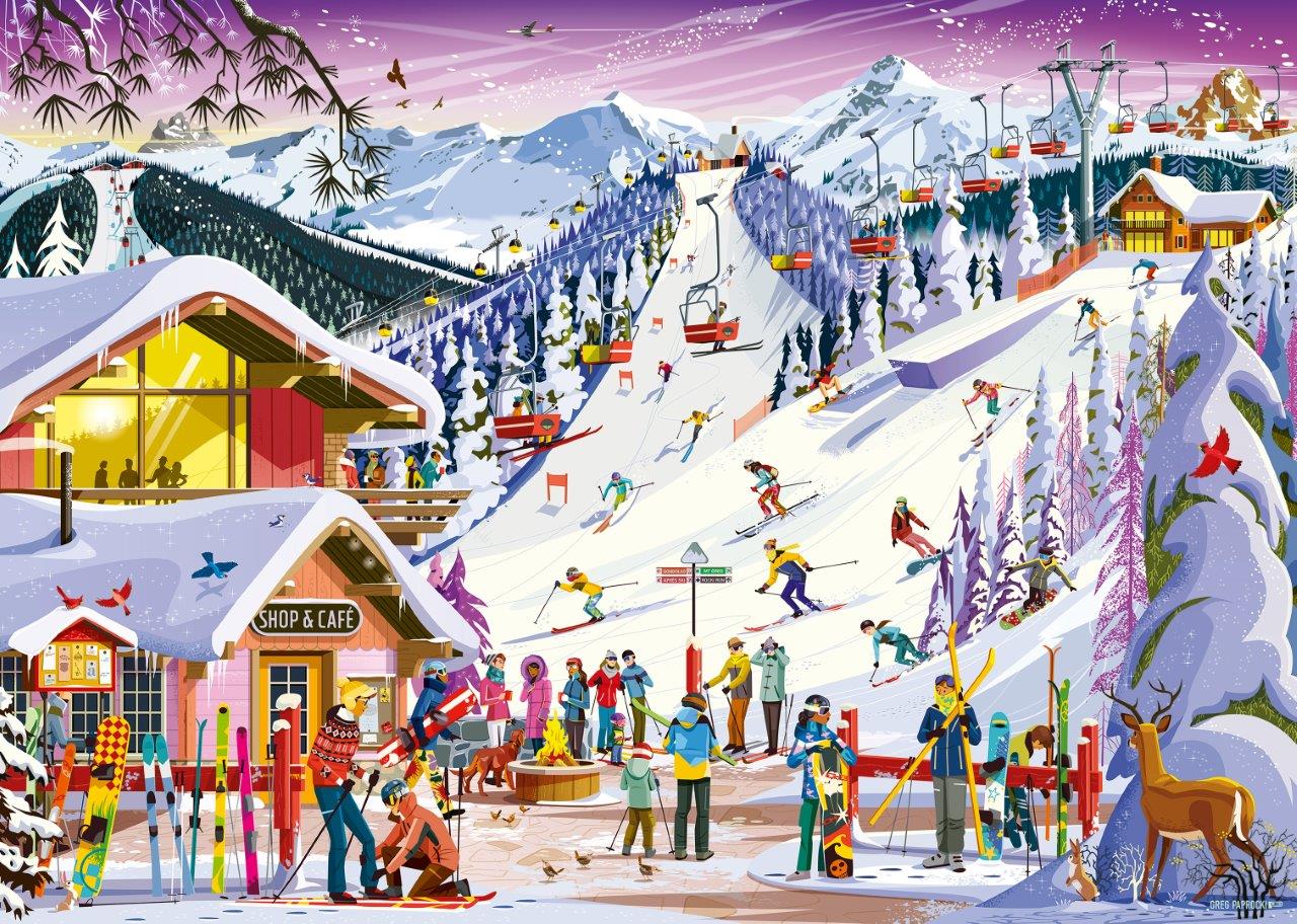 Ravensburger Slopeside Spirit 1000 Piece Puzzle