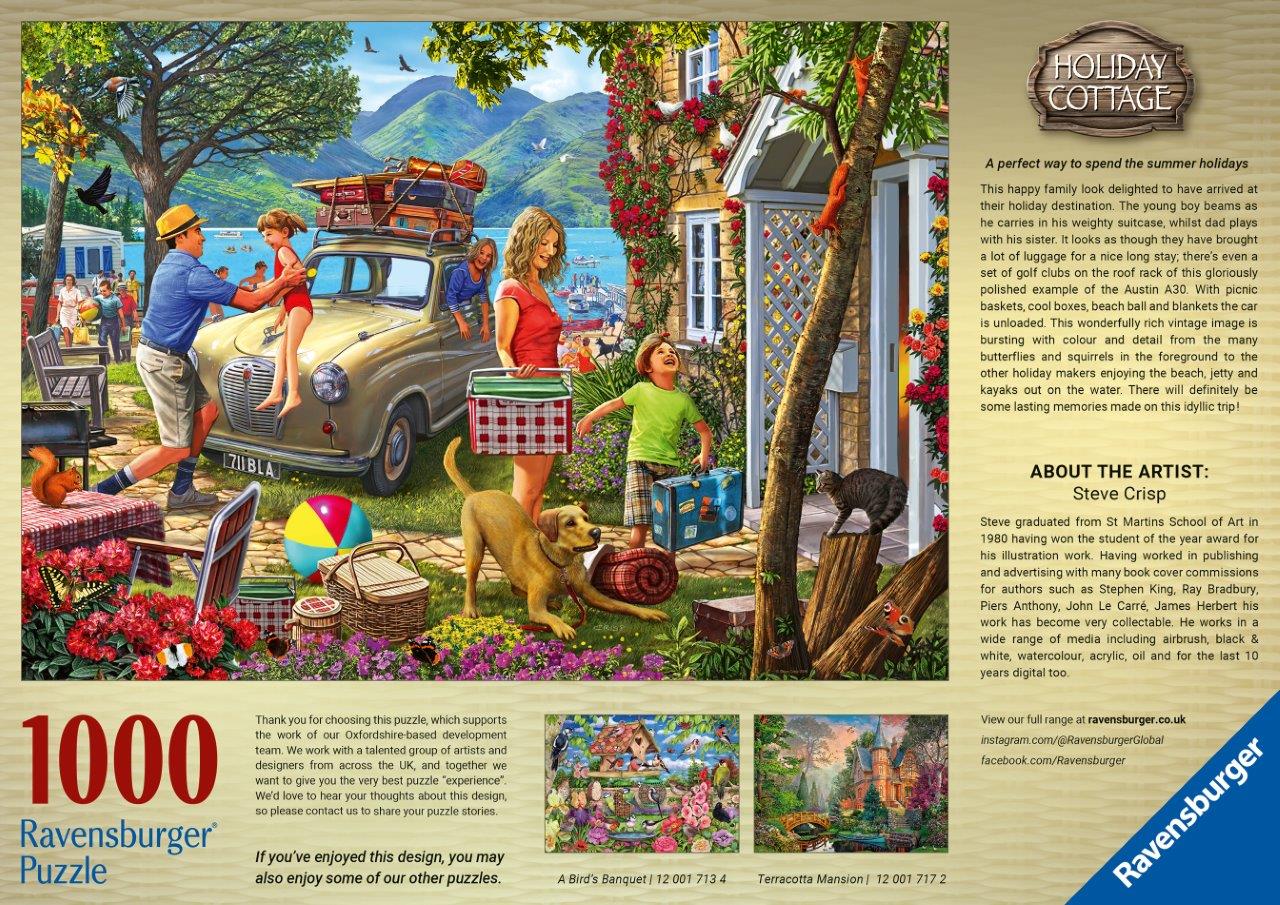 Ravensburger Holiday Cottage 1000 Piece Jigsaw Puzzle