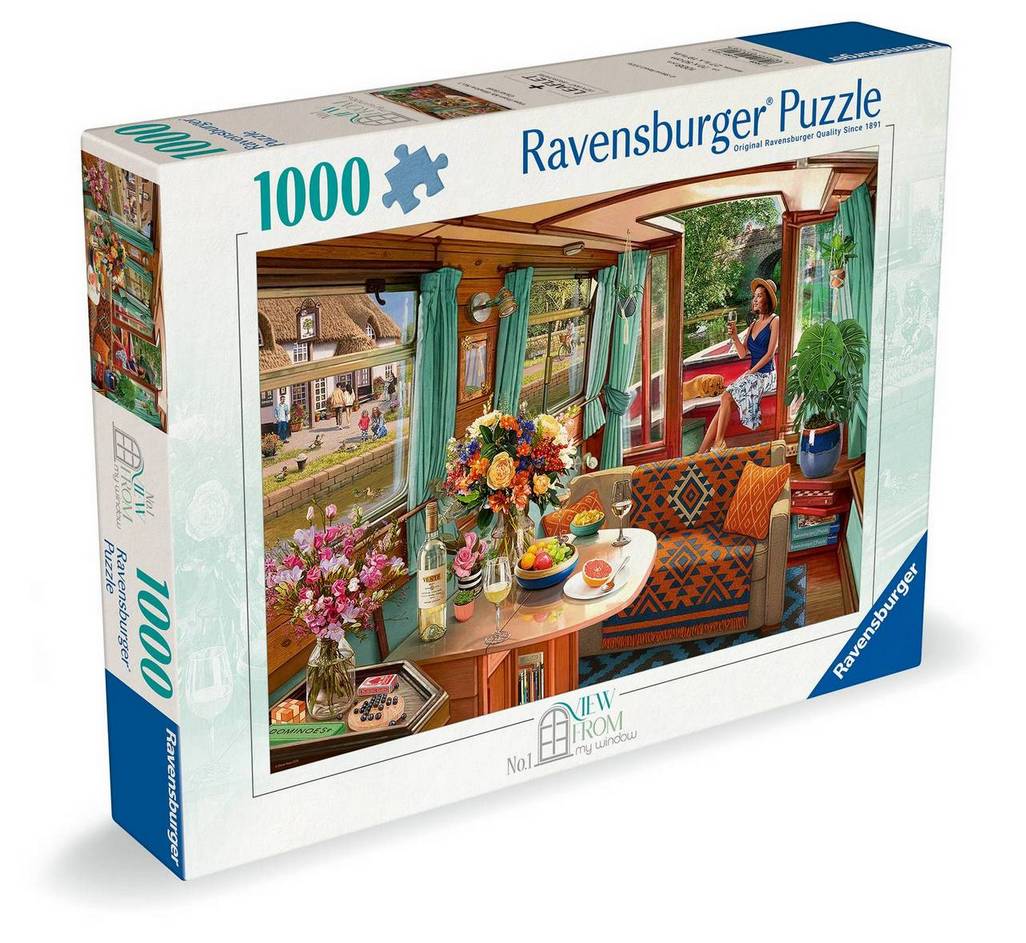 Ravensburger Canal Boat 1000 Piece Jigsaw Puzzle