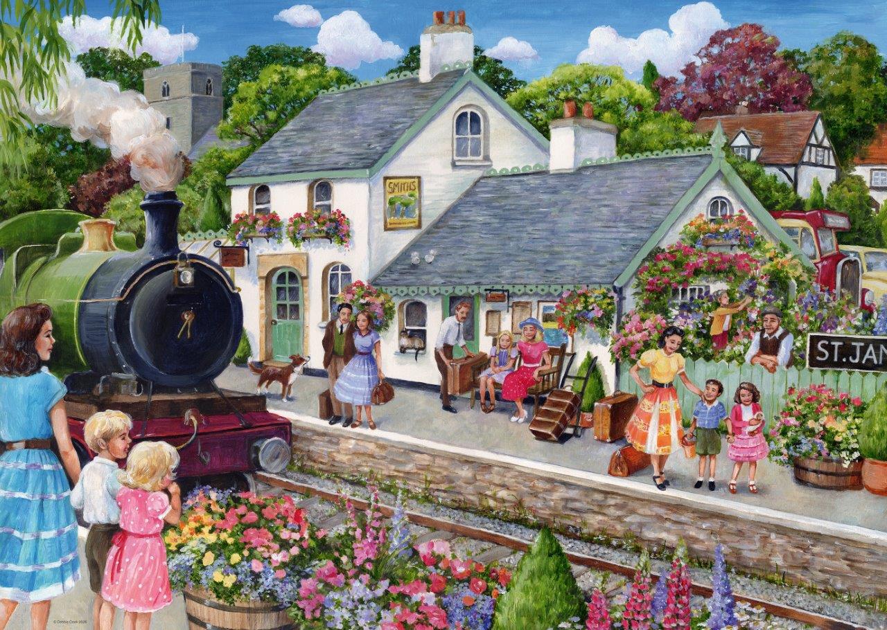 Ravensburger Whistle Stop Cottage 1000 Piece Jigsaw Puzzle