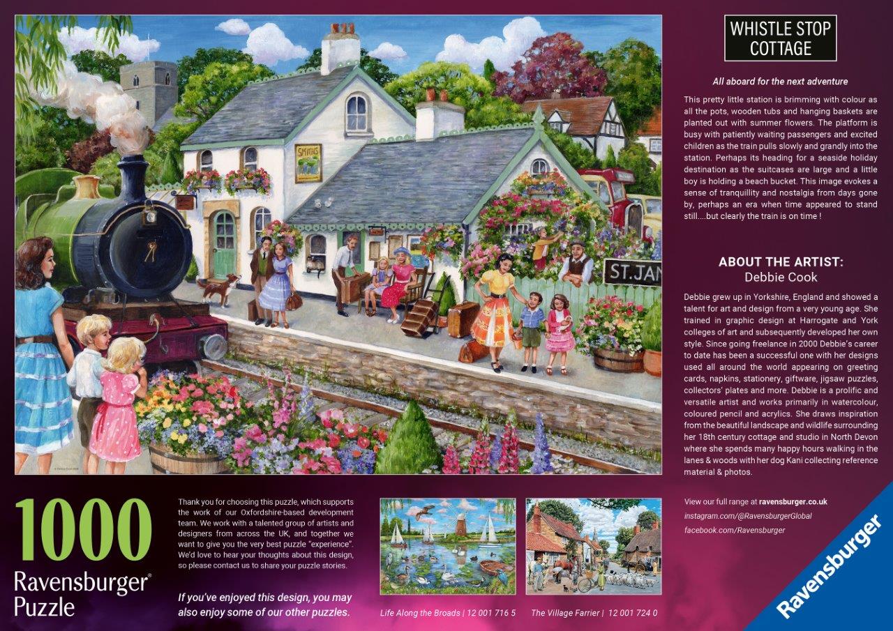 Ravensburger Whistle Stop Cottage 1000 Piece Jigsaw Puzzle