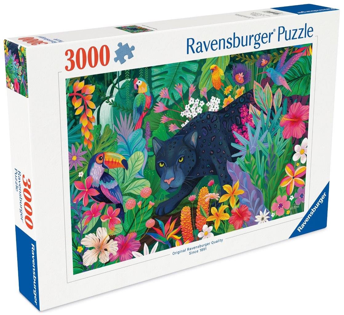 Ravensburger Panther in Flower Jungle 3000 Piece Jigsaw Puzzle