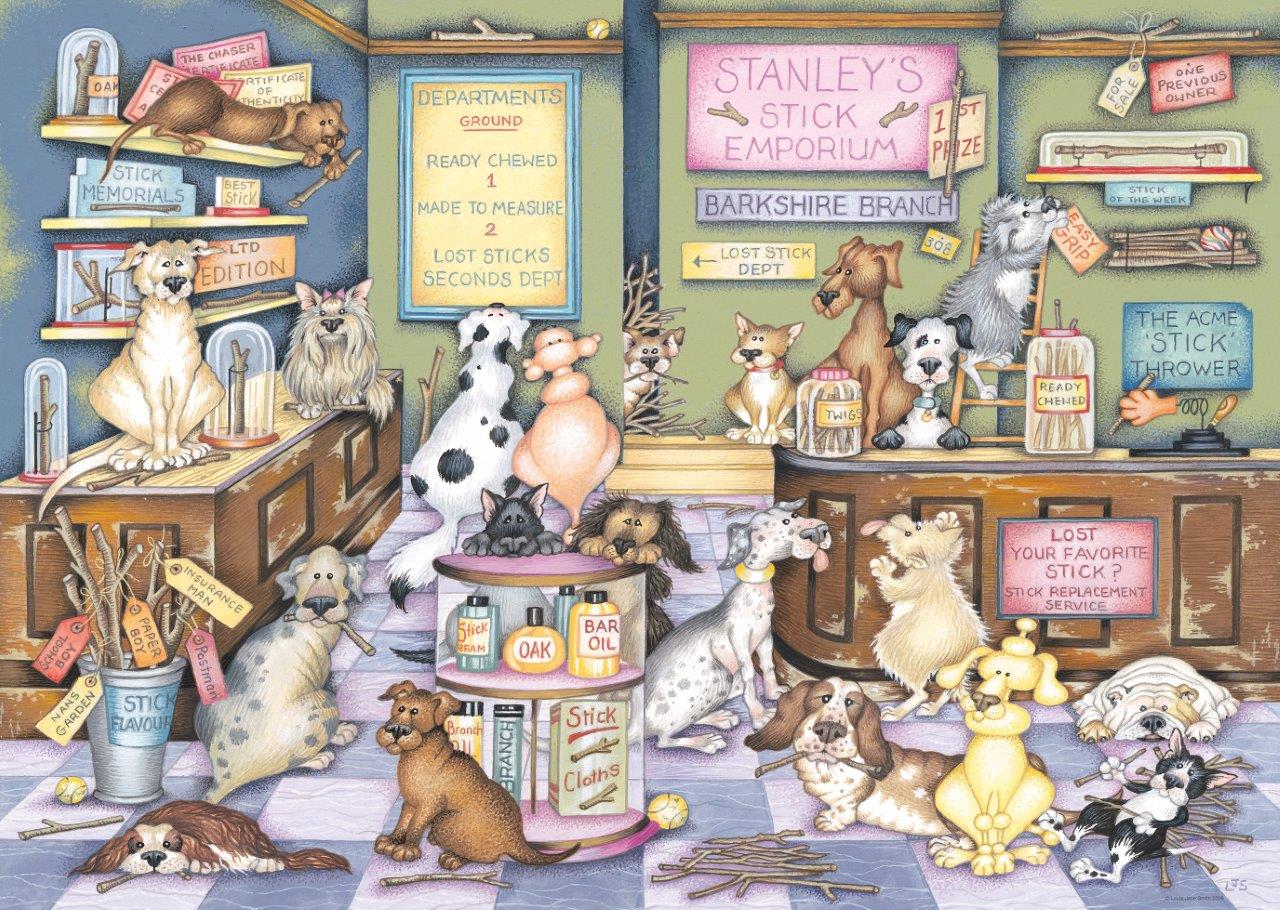 Ravensburger Stanley's Stick Emporium 1000 Piece Jigsaw Puzzle