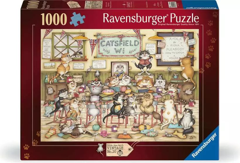 Ravensburger Crazy Cats at the WI 1000 Pieces Jigsaw Puzzle