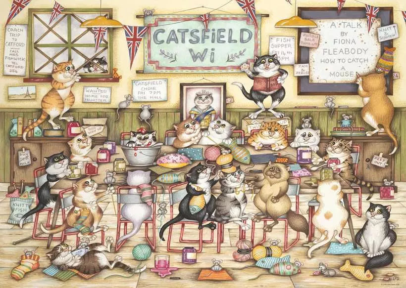 Ravensburger Crazy Cats at the WI 1000 Pieces Jigsaw Puzzle