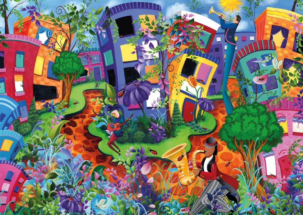 Ravensburger Lady Bug Lane 1000 Piece Jigsaw Puzzle