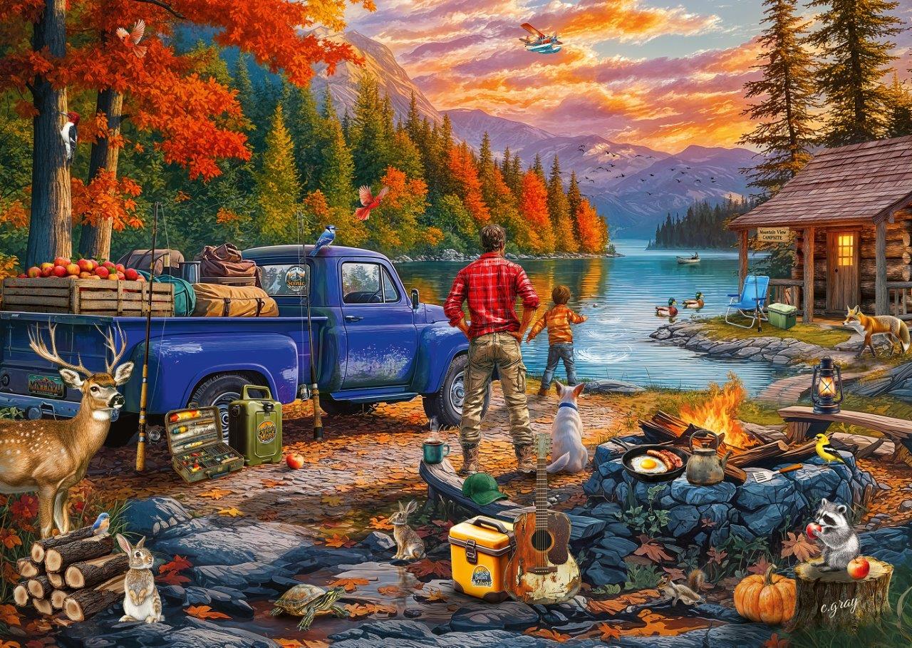 Ravensburger Sunset Lake 300 Piece Jigsaw Puzzle