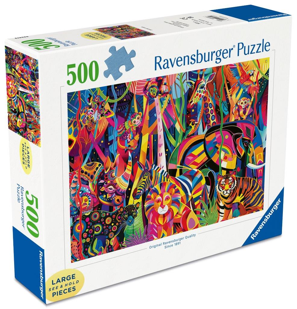 Ravensburger Jeweled Jungle 500 Piece Jigsaw Puzzle