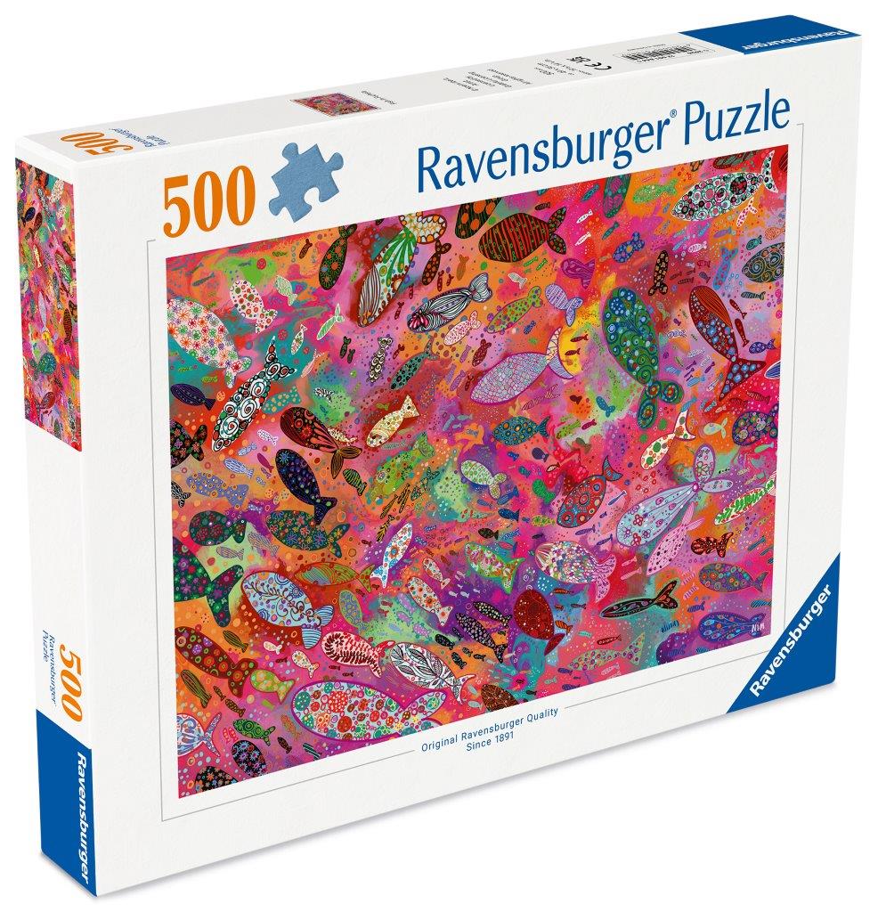 Ravensburger Fish in Fuchsia 500 Piece Jigsaw Puzzle