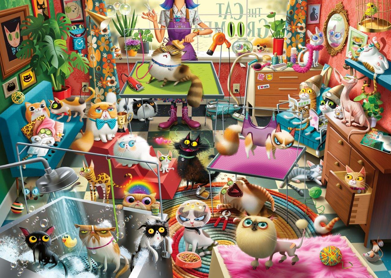 Ravensburger The Cat Groomer 1000 Piece Jigsaw Puzzle
