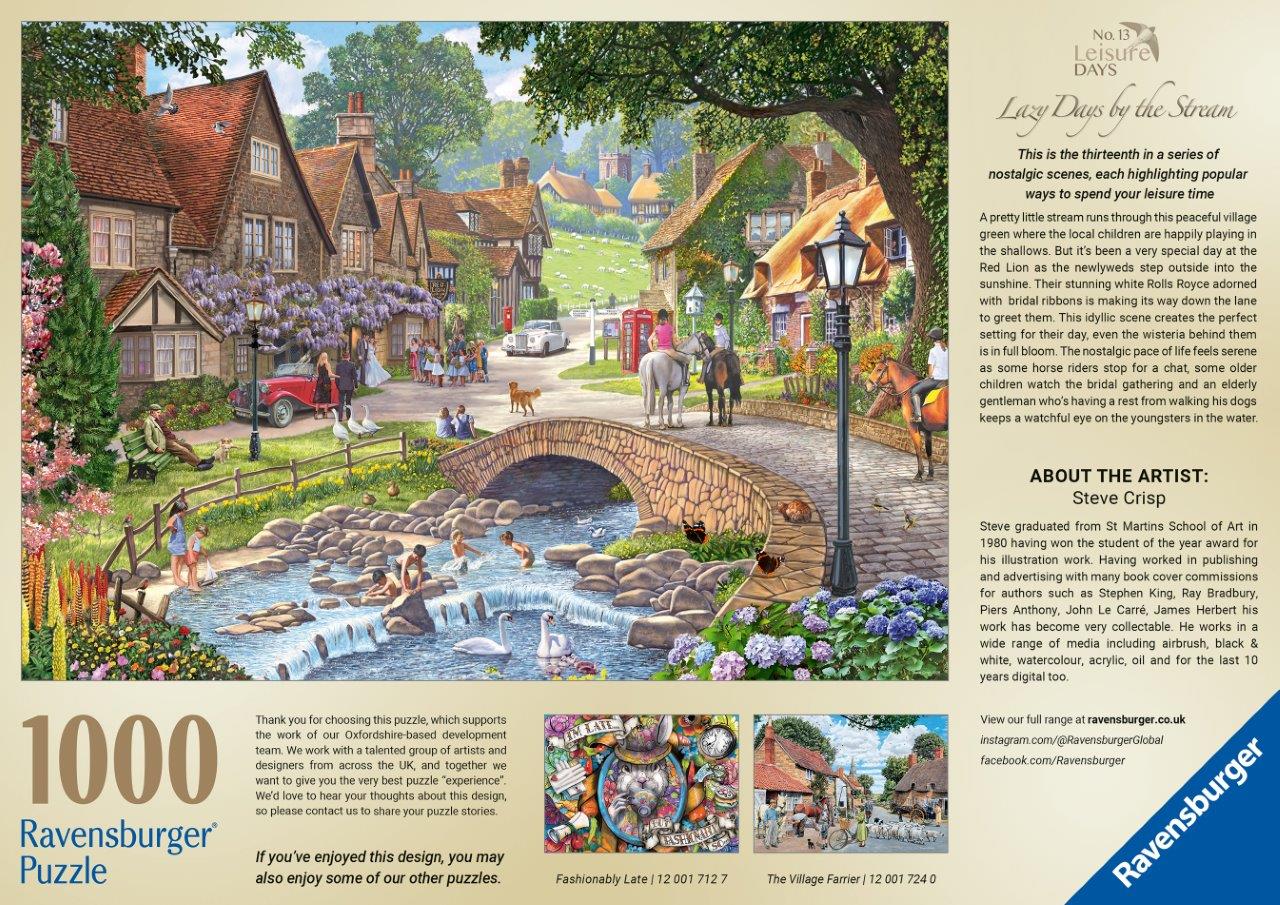 Ravensburger Leisure Days No 13: Lazy Days by Steam 1000 Piece Jigsaw Puzzle