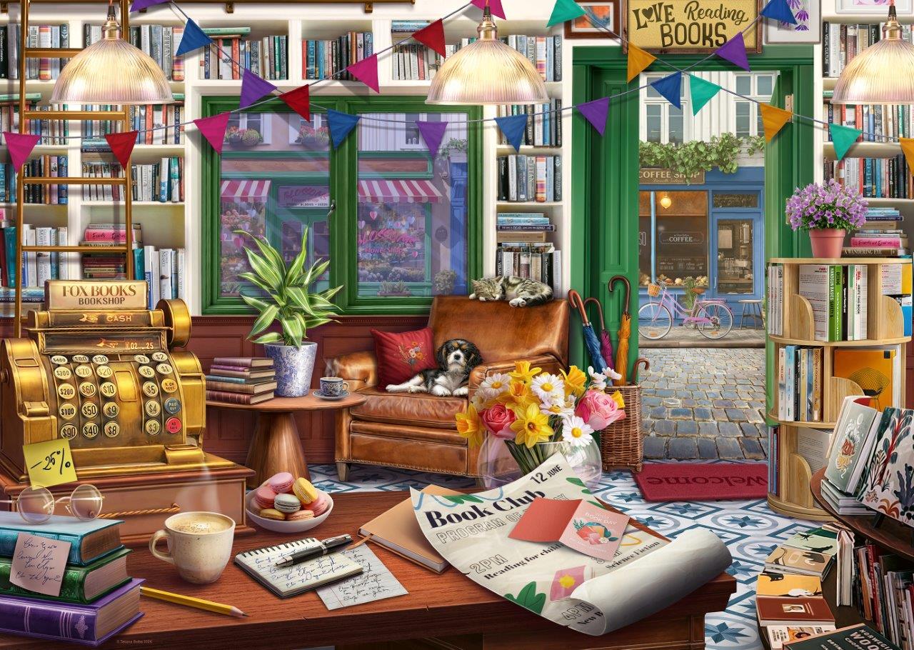 Ravensburger Enchanted Bookshop 1000 Piece Jigsaw Puzzle