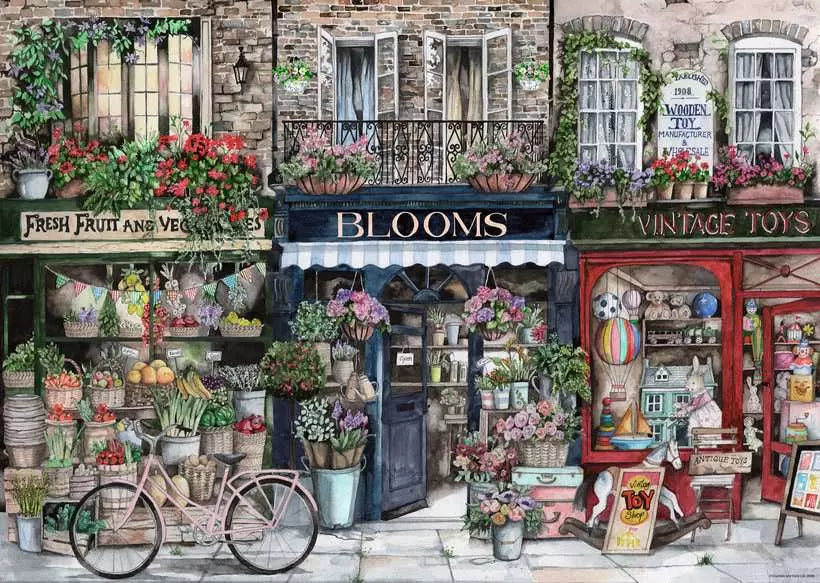 Ravensburger Busy High Street No. 1 1000 Piece Jigsaw Puzzle