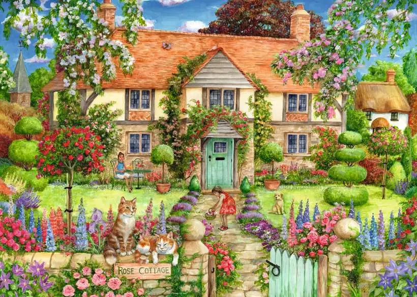 Ravensburger Rose Cottage 1000 Piece Jigsaw Puzzle