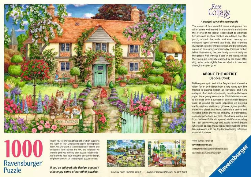Ravensburger Rose Cottage 1000 Piece Jigsaw Puzzle