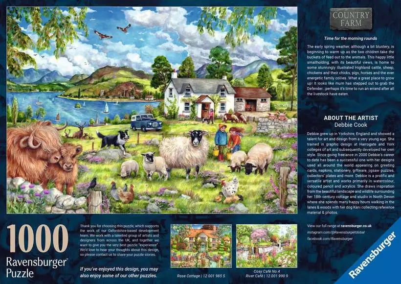 Ravensburger Country Farm 1000 Piece Jigsaw Puzzle