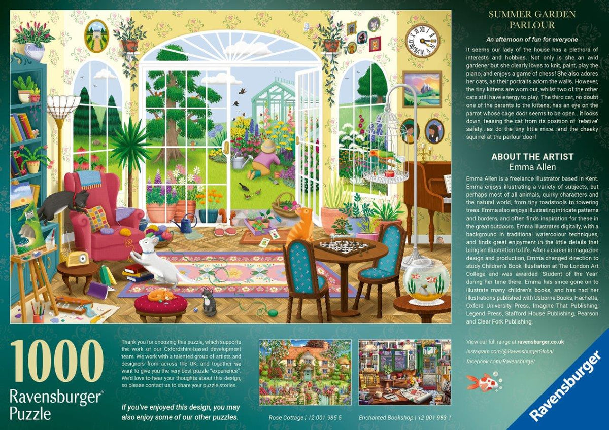 Ravensburger Summer Garden Parlour 1000 Piece Jigsaw Puzzle