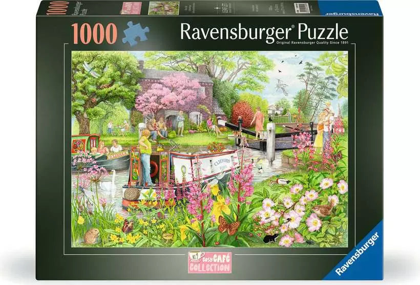 Ravensburger Cosy Cafe No. 4 River Cafe 1000 Piece Jigsaw Puzzle