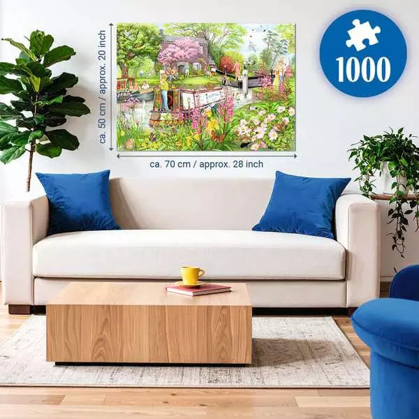 Ravensburger Cosy Cafe No. 4 River Cafe 1000 Piece Jigsaw Puzzle