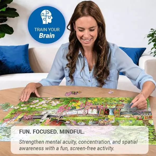 Ravensburger Cosy Cafe No. 4 River Cafe 1000 Piece Jigsaw Puzzle