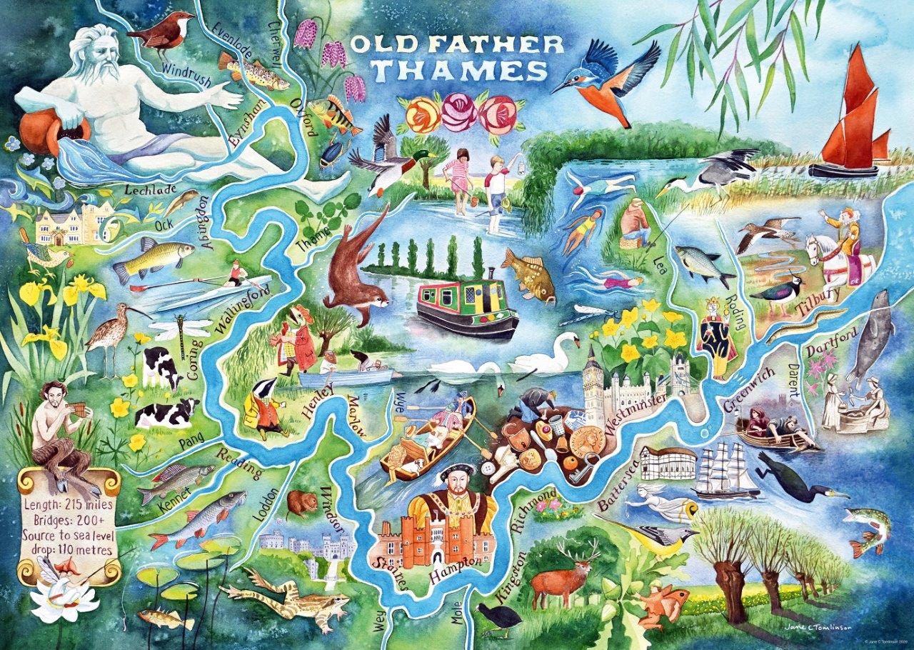 Ravensburger Old Father Thames 1000 Piece Jigsaw Puzzle