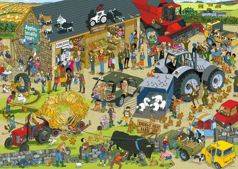 Ravensburger Clarkson's Farm Diddly Squat Farm Jigsaw Puzzle 1000 Pieces