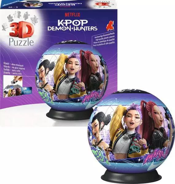 Ravensburger K-Pop Demon Hunters 3D Puzzle Ball 72 Pieces