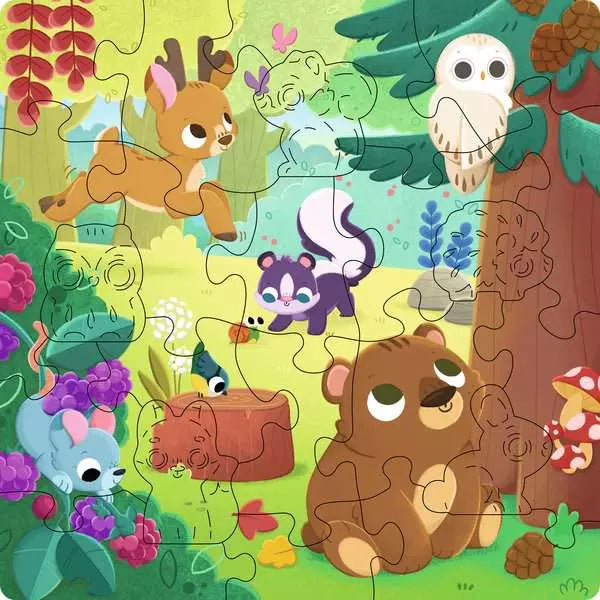 Ravensburger Wooden Forest Animals 22 Piece Wooden Jigsaw Puzzle