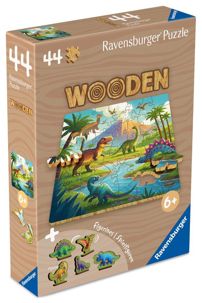 Ravensburger Dinosaurs Wooden Jigsaw Puzzle 44 Pieces