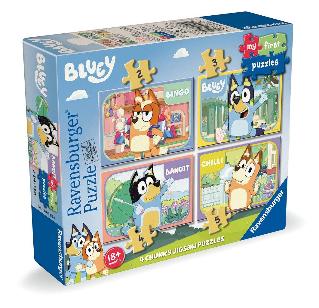 Bluey 4 in a Box 2/3/4/5pc puzzle