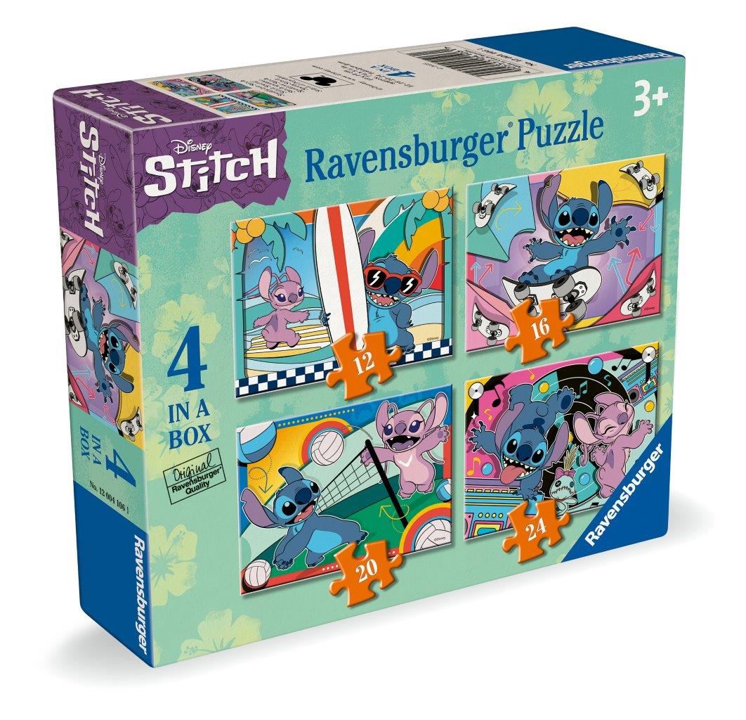 Ravensburger Disney Stitch 4 in a box Jigsaw Puzzle