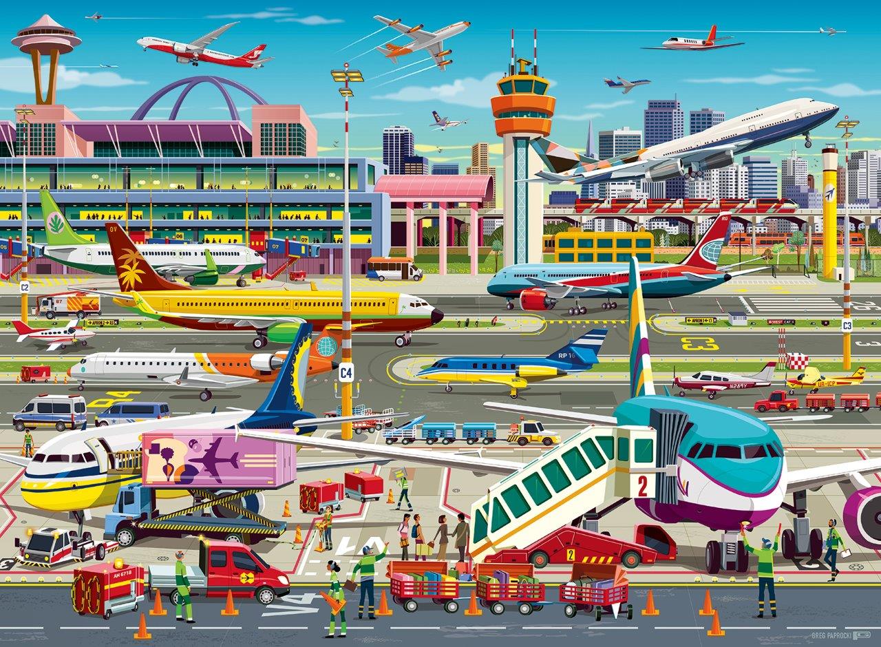 Ravensburger Airport Central 150 Piece Jigsaw Puzzle