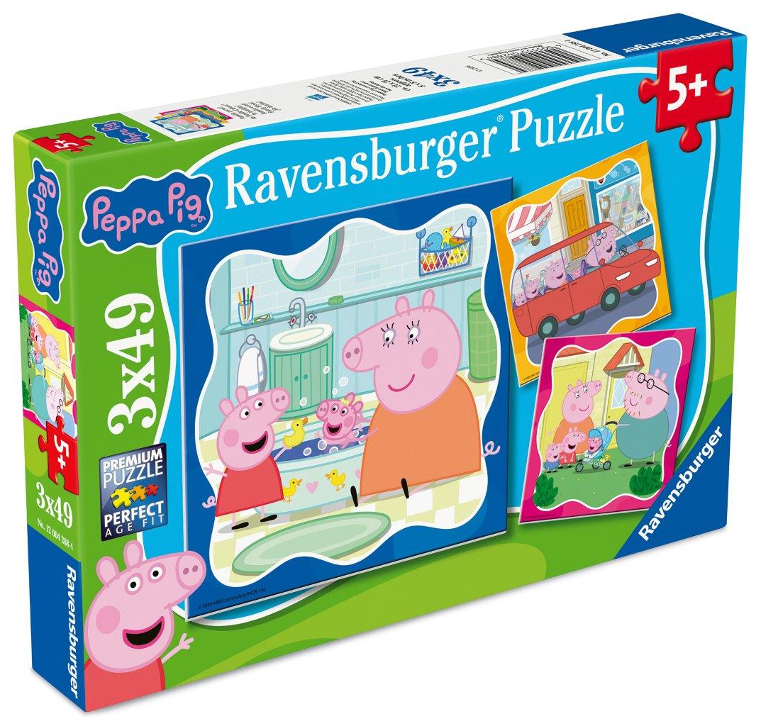 Ravensburger Peppa Pig 3x49 Piece Jigsaw Puzzle