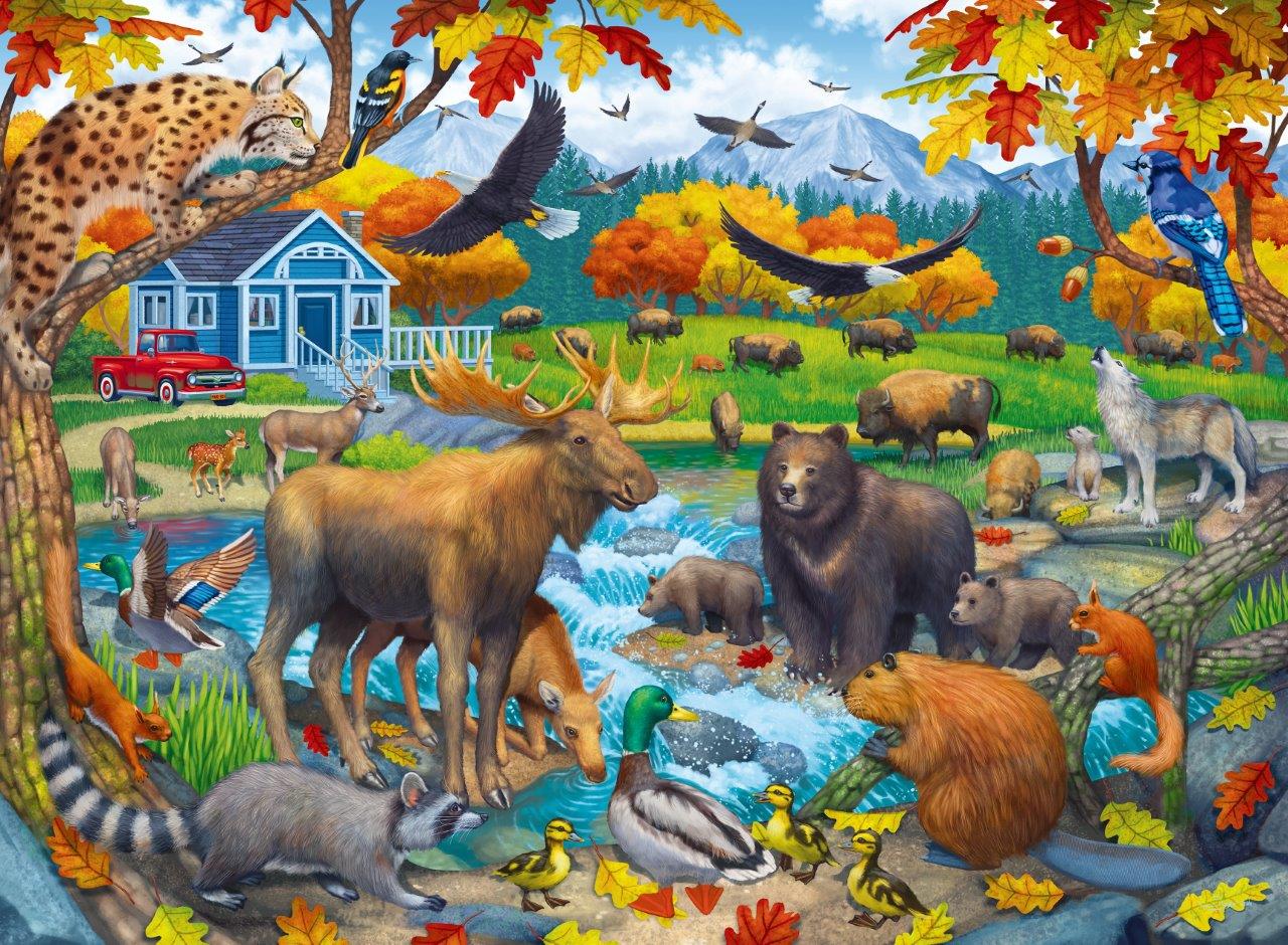 Ravensburger Wildlife Gathering XXL 150 Piece Jigsaw Puzzle