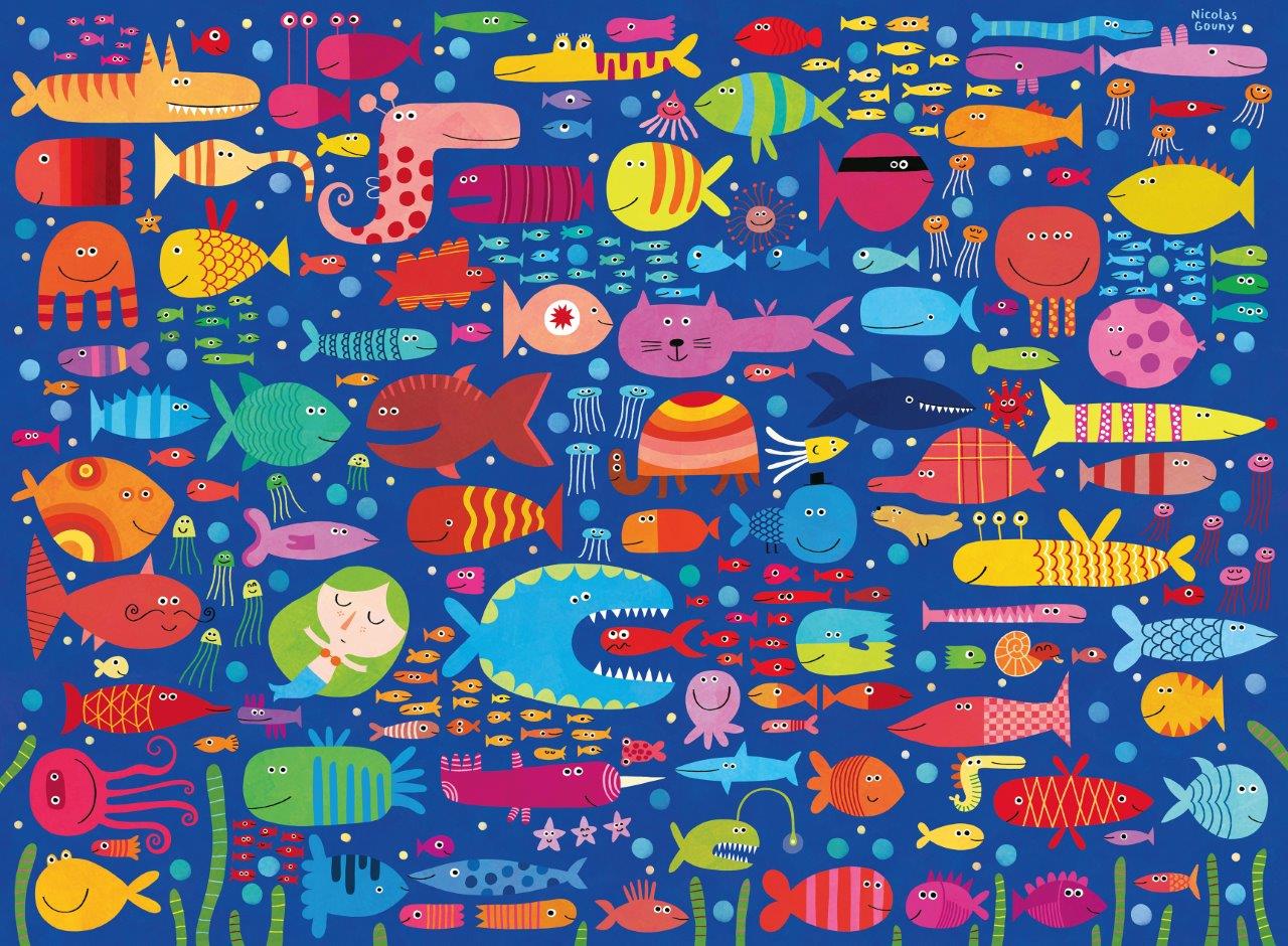 Ravensburger Funny Fish Friends 200 Piece Jigsaw Puzzle