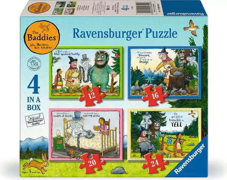 Ravensburger The Baddies, 4 in a Box Jigsaw Puzzle