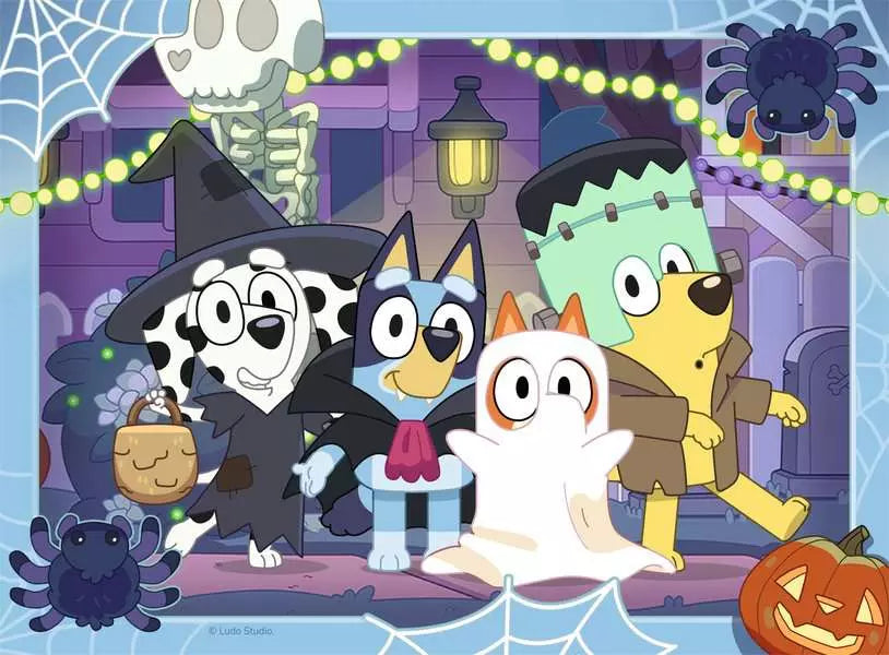 Ravensburger Bluey Halloween 4 in a Box Jigsaw Puzzle Set