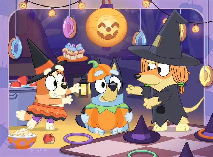 Ravensburger Bluey Halloween 4 in a Box Jigsaw Puzzle Set