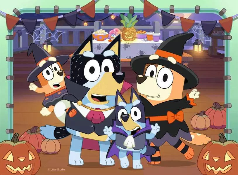 Ravensburger Bluey Halloween 4 in a Box Jigsaw Puzzle Set