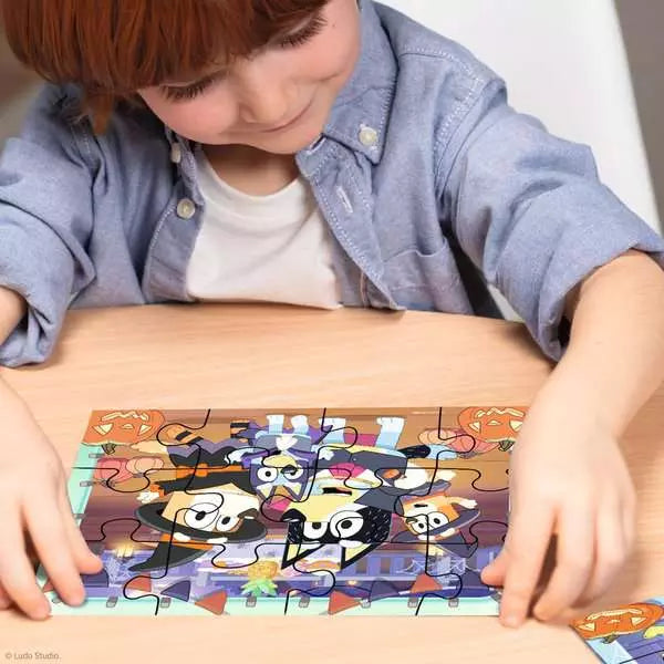 Ravensburger Bluey Halloween 4 in a Box Jigsaw Puzzle Set