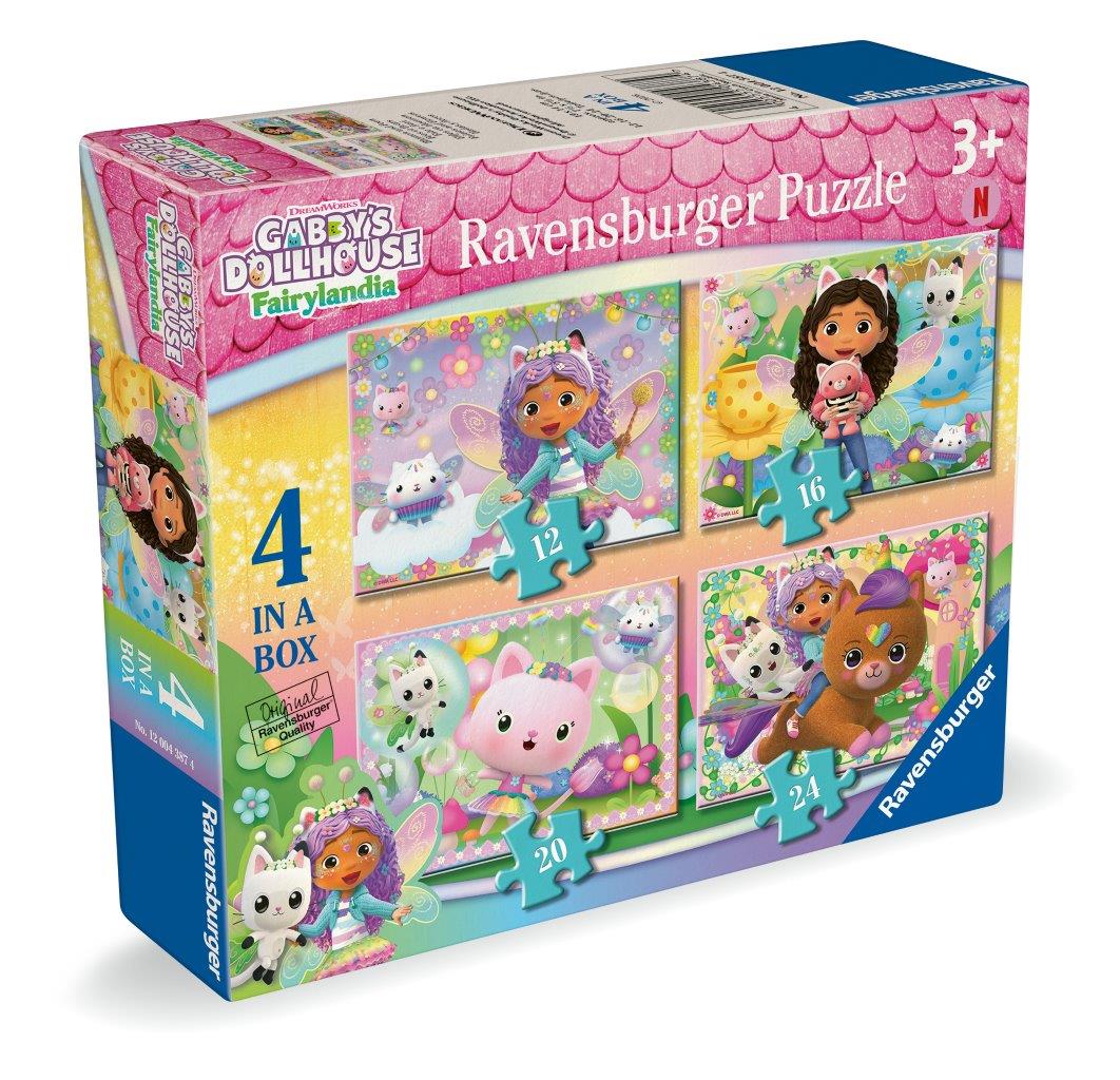Ravensburger Gabby's Dollhouse 4 in a box Jigsaw Puzzle