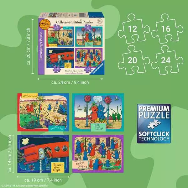 Ravensburger Gruffalo Smeds and the Smoos Jigsaw Puzzle 4 in a Box