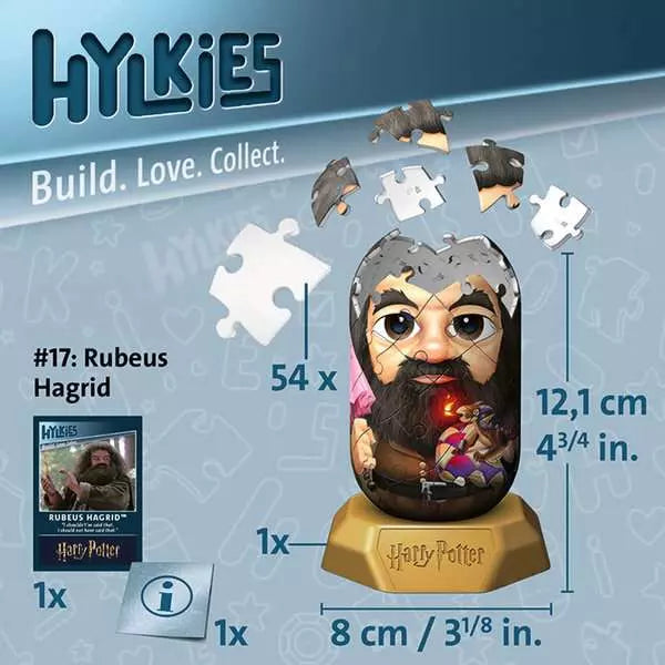 Ravensburger Hylkies Harry Potter Hagrid 54 Piece 3D Puzzle Figure