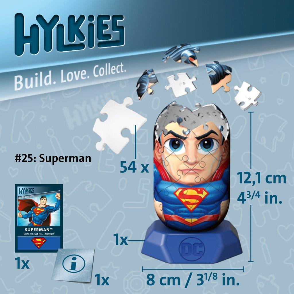 Ravensburger Hylkies DC Superman 3D Puzzle 54 Pieces