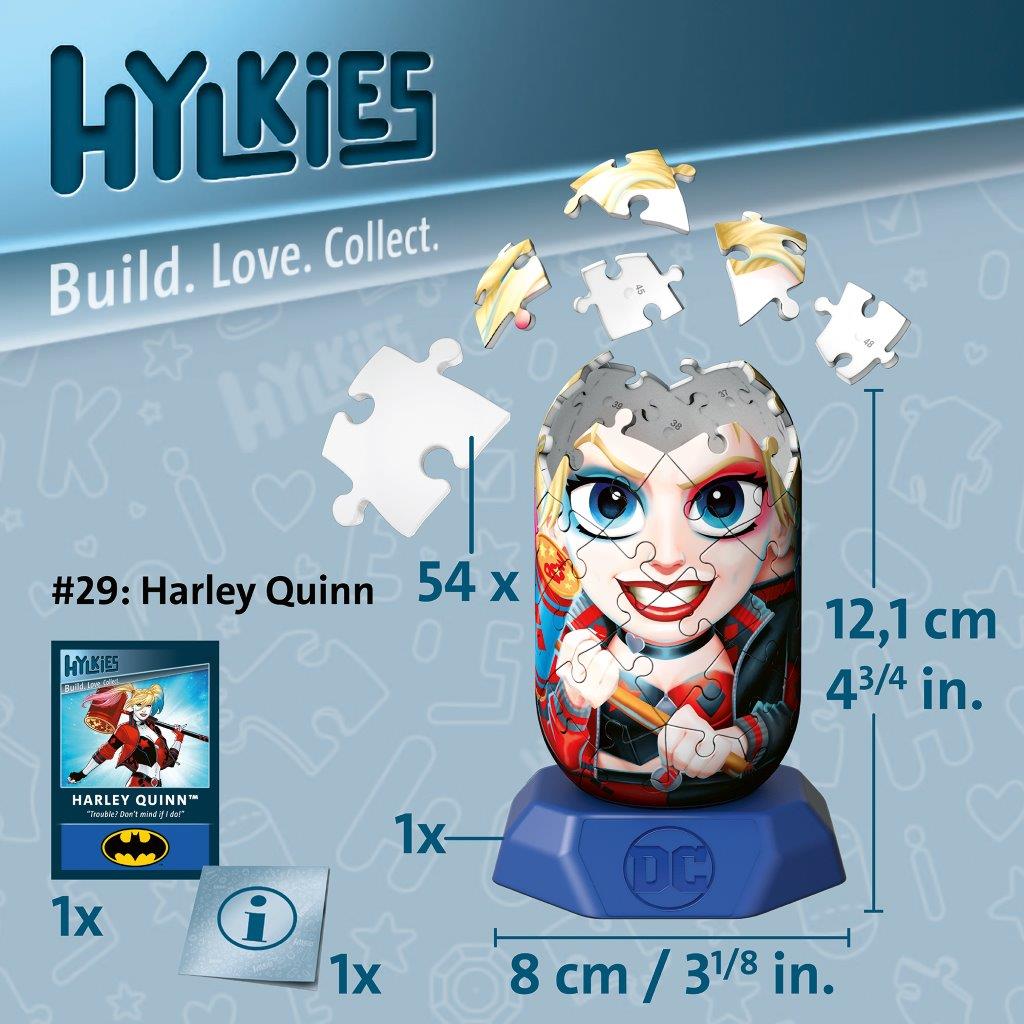 Ravensburger Hylkies DC Harley Quinn 3D Puzzle 54 Pieces