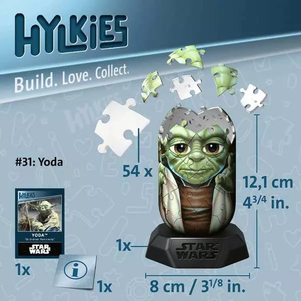 Ravensburger Hylkies Star Wars Yoda 54 Piece 3D Puzzle Figure