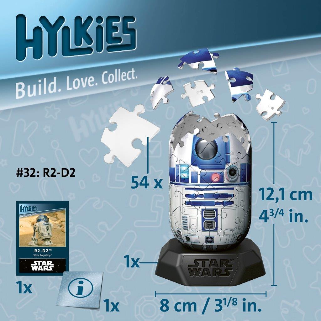 Ravensburger Hylkies Star Wars R2-D2 3D Puzzle 54 Pieces