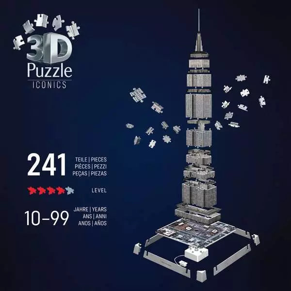 Iconics Empire State Building Light Up 3D Puzzle, 216pc